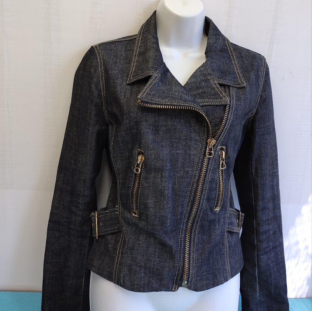 ABS by Allen Schwartz Denim Jacket Size 4